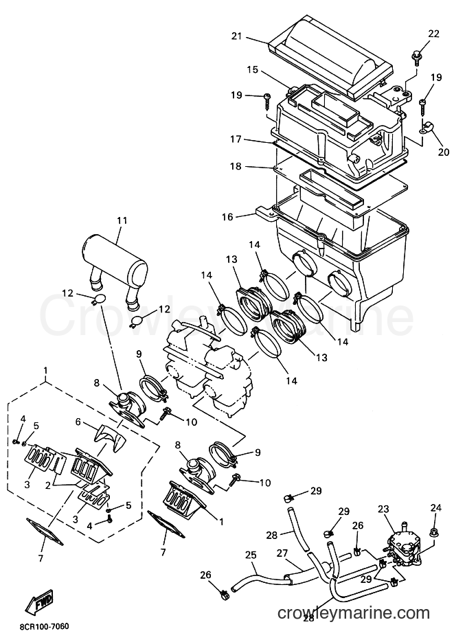 Yamaha Motors VX600XT (8CR1) [020] - INTAKE