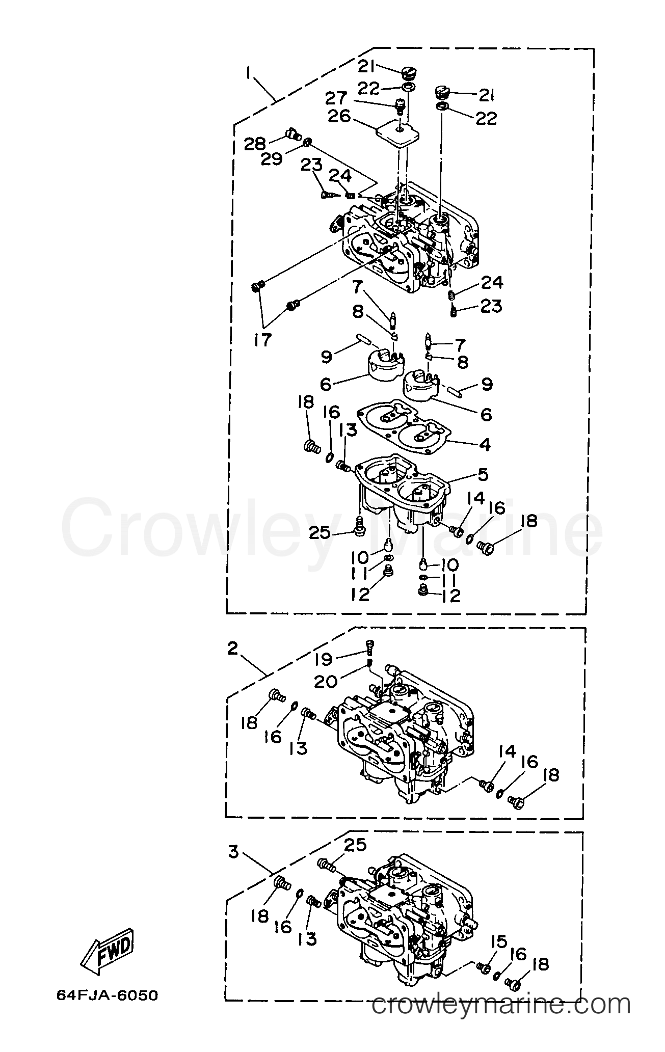 Yamaha Motors D150TLRX - CARBURETOR