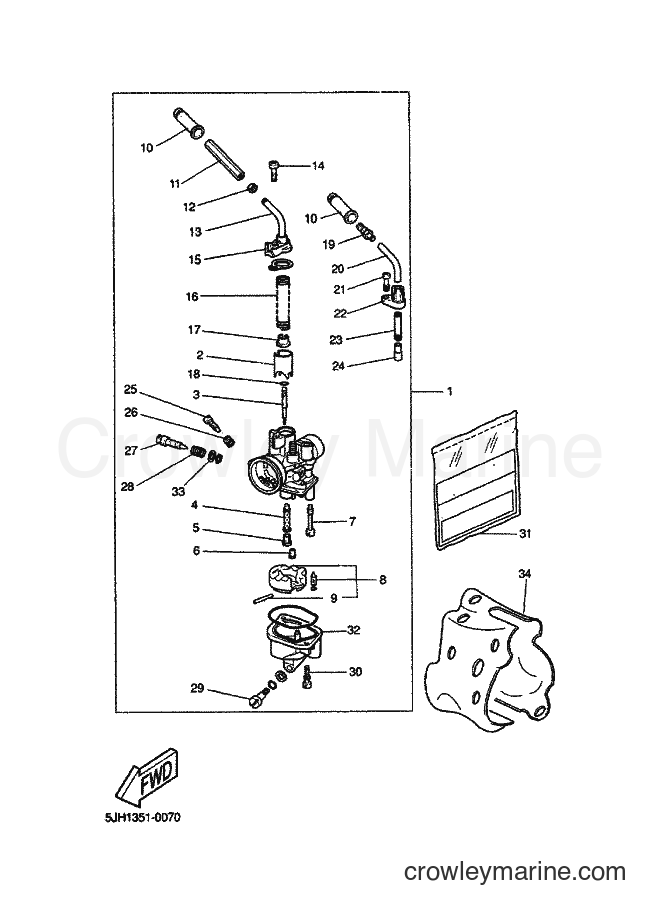 2000 Scooter EW50 - EW50 (5JH1) [020] - CARBURETOR 2