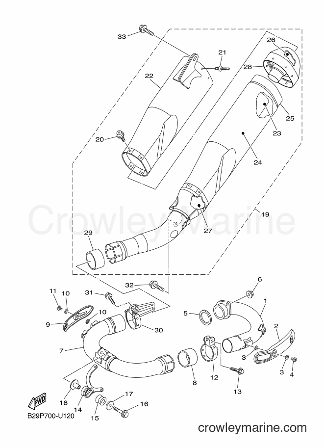 2019 Dirt Bike YZ250FX - YZ250FX (B29R) [010] - EXHAUST