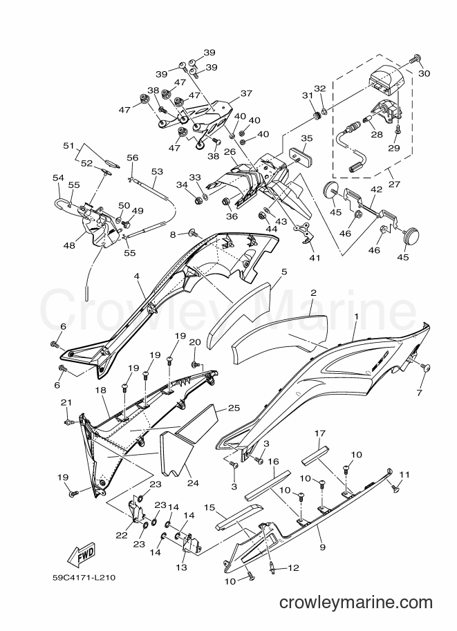 Yamaha Motors XP500 (59C4) [010] - SIDE COVER 2