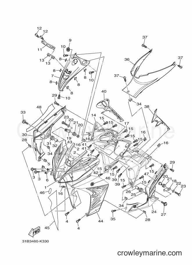 Yamaha Motors T115SEC (31B4) [010] - LEG SHIELD