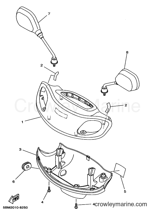1998 Scooter YV50 - YV50 (5BM2) [020] - COWLING 1
