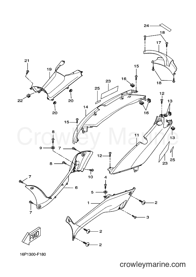 2009 Scooter VP125 - VP125 (16P3) [070] - SIDE COVER