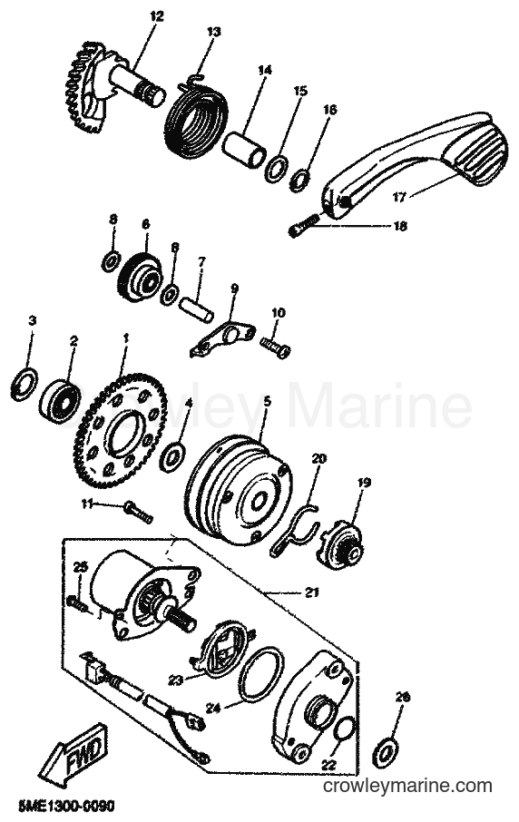 Yamaha Motors YQ100 (5ME4) [010] - STARTER