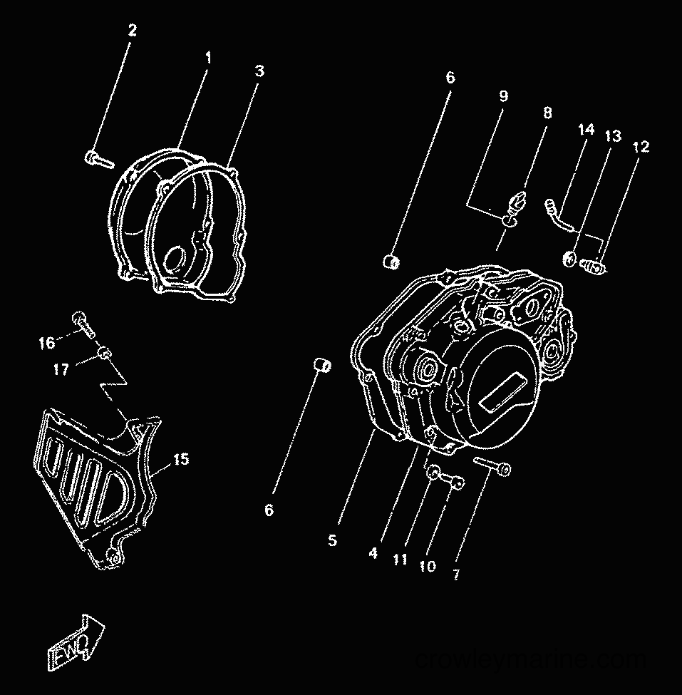 1999 Scooter TZR50 - TZR50 (4YV2) [999] - CRANKCASE COVER 1