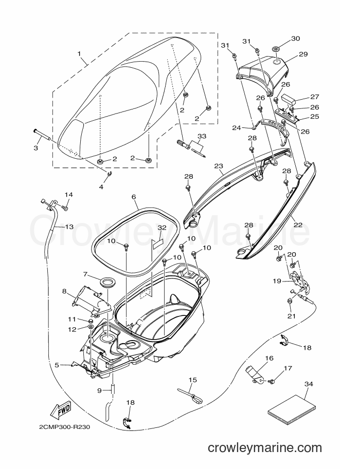 Yamaha Motors MW125A (2CMP) [050] - SEAT