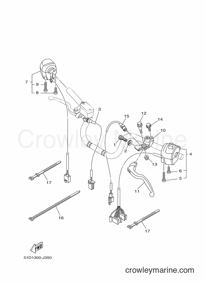 2012 Street Bike YBR125ED - YBR125ED (51D2) [010] - HANDLE SWITCH & LEVER