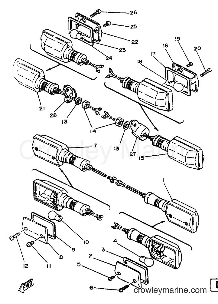 Yamaha Motors SR125 (2JW) [999] - HANDLE SWITCH & LEVER
