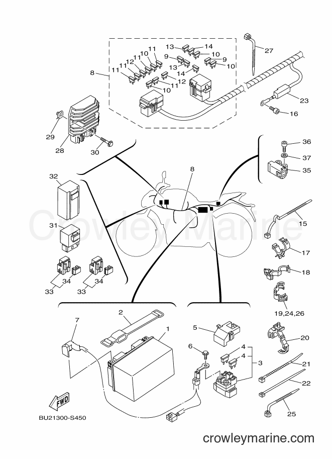 2017 Street Bike MT07A - MT07A (BU21) [010] - ELECTRICAL 1