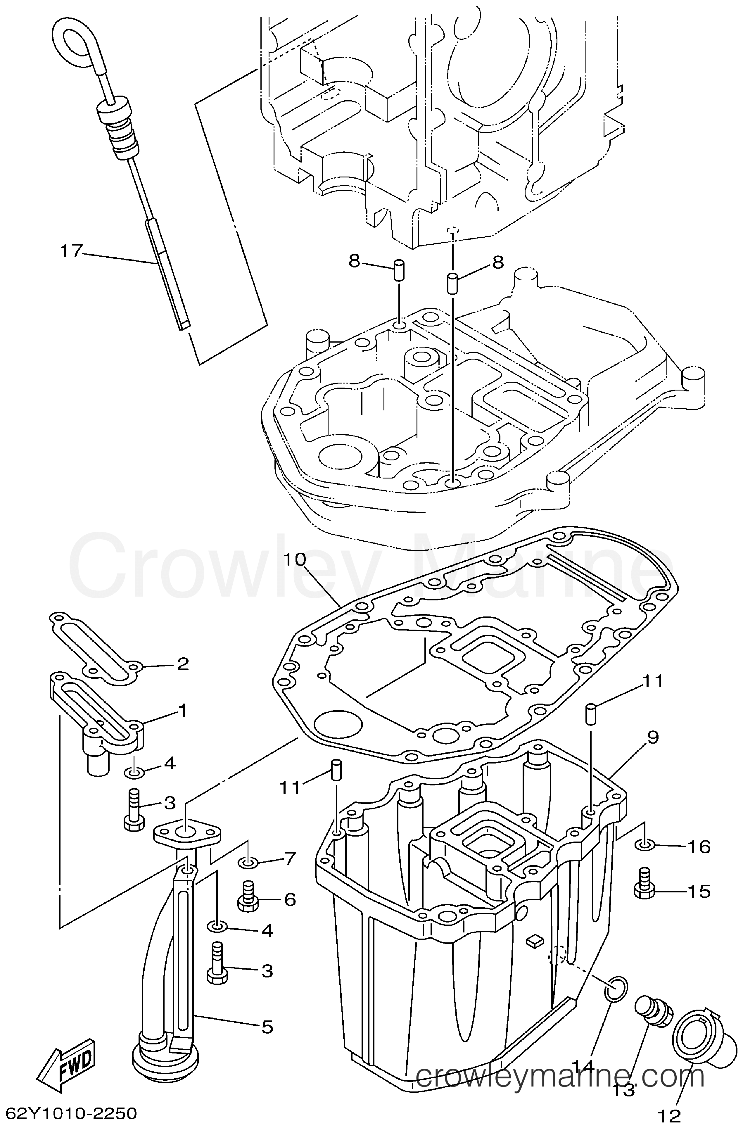 Yamaha Motors F50TLRA - OIL PAN