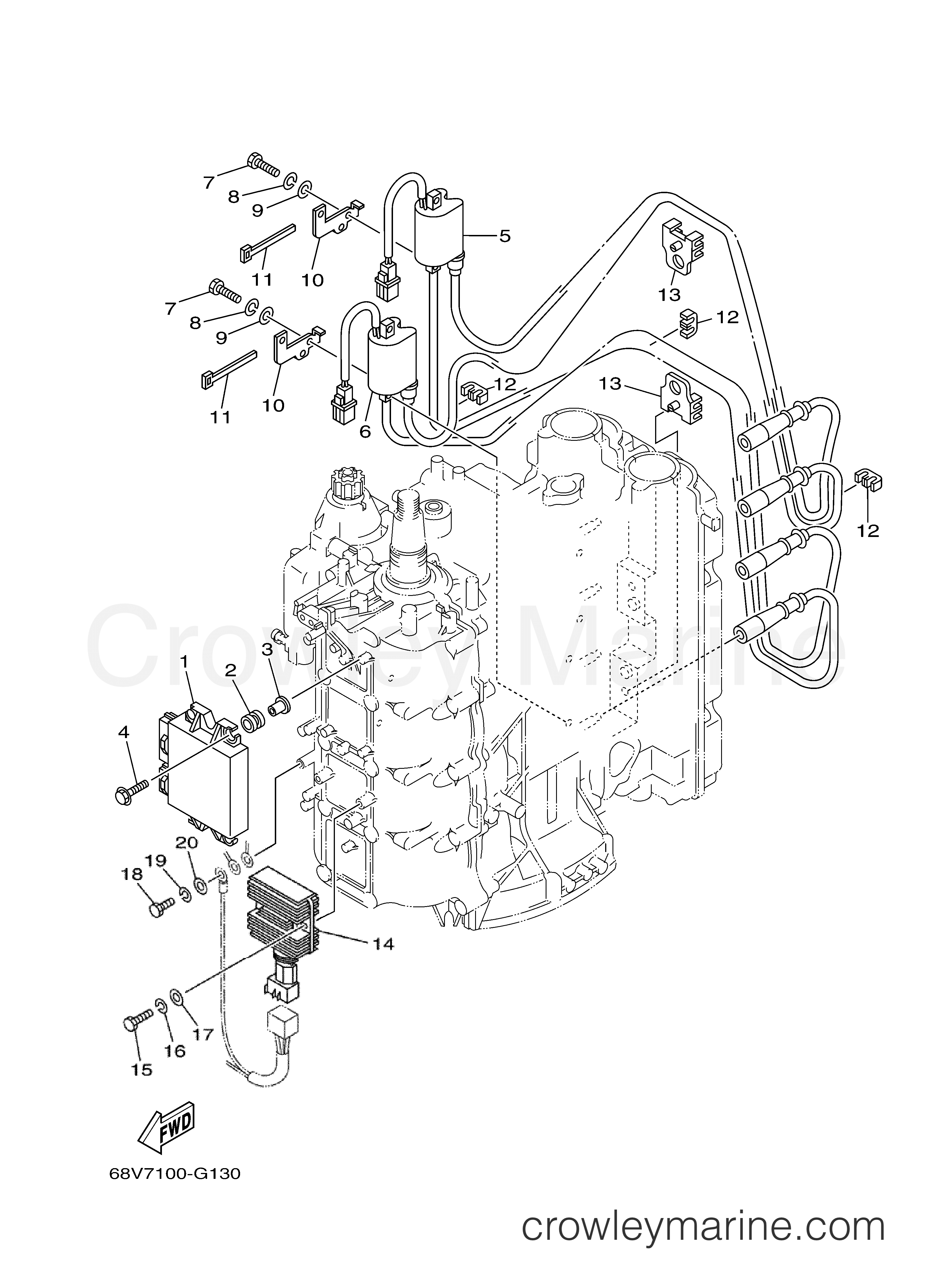 Yamaha Motors F115TXR - ELECTRICAL 1