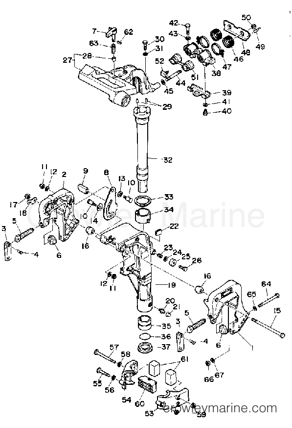 Yamaha Motors FT9.9EXG - BRACKET 1