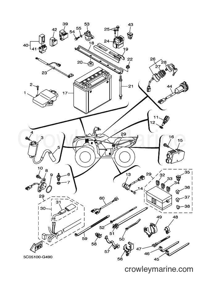 2008 ATV YFM700FWA - YFM700FWA (5C06) [010] - ELECTRICAL 1