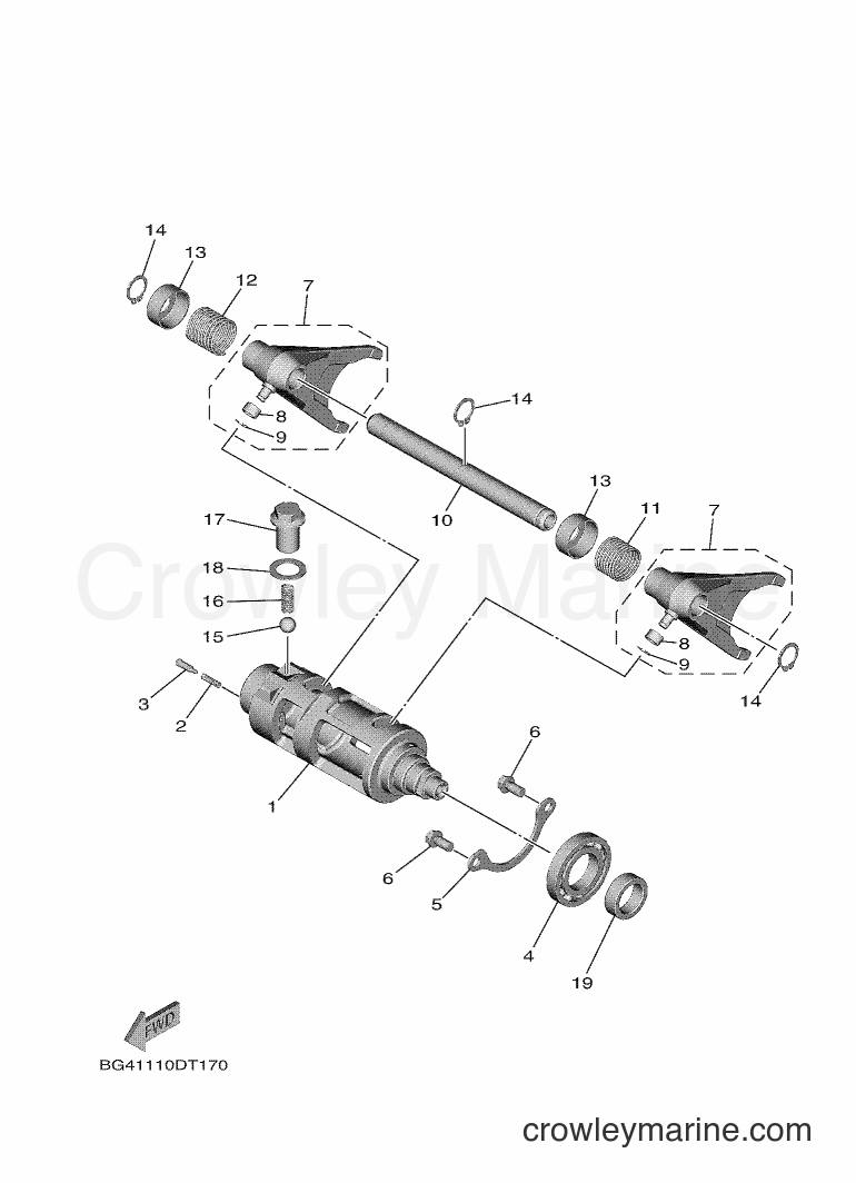Yamaha Motors YXF850ES (BG4B) [010] - SHIFT CAM & FORK