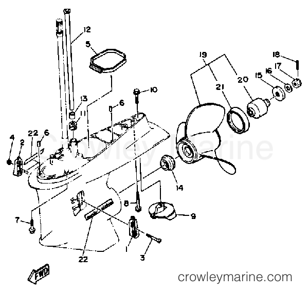 Yamaha Motors L250ETXD - LOWER DRIVE 4