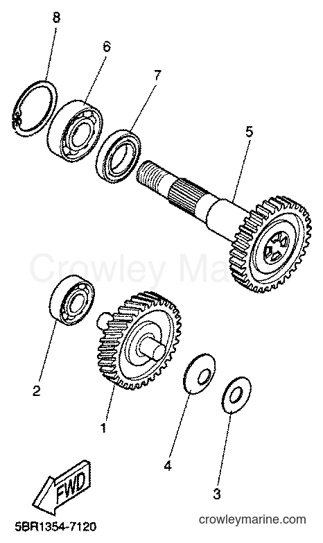 2001 Scooter YQ50 - YQ50 (5KL4) [010] - TRANSMISSION