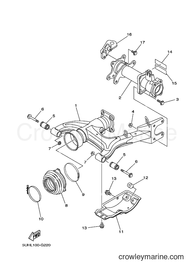 2009 ATV YFM350FWA - YFM350FWA (5UHV) [010] - REAR ARM