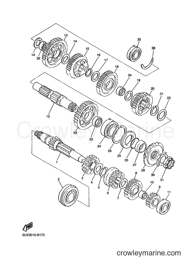 Yamaha Motors XJR1300 (5WMS) [010] - TRANSMISSION