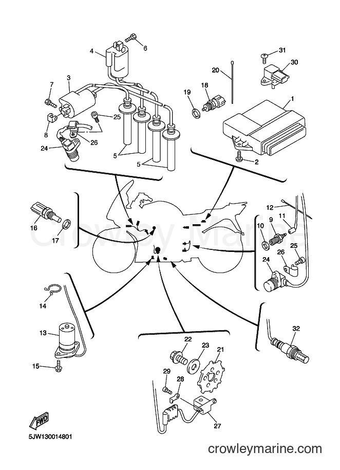 2002 Sport Bike FJR1300 - FJR1300 (5JW4) [030] - ELECTRICAL 1