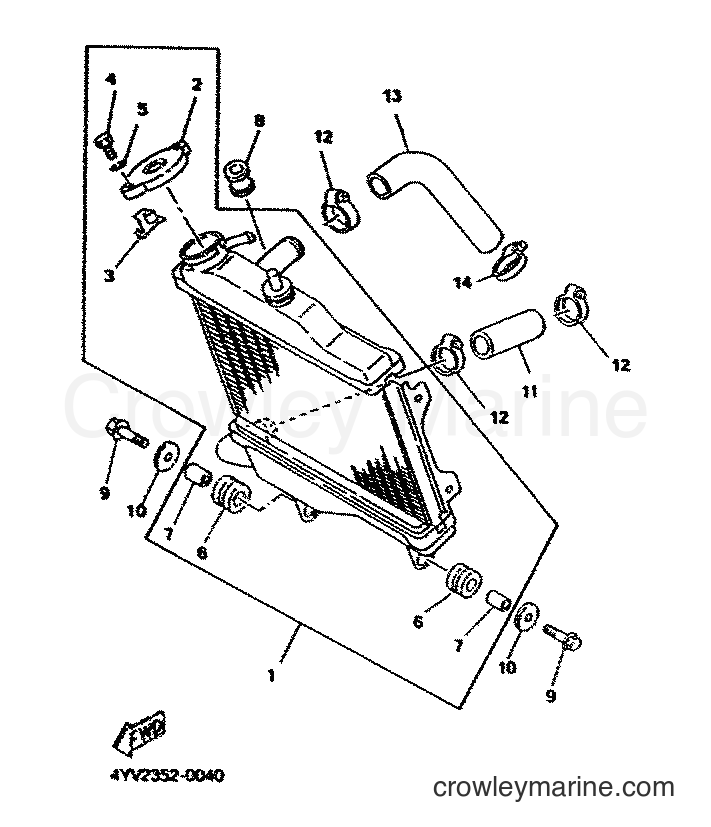 2001 Scooter TZR50 - TZR50 (5DU5) [010] - RADIATOR & HOSE