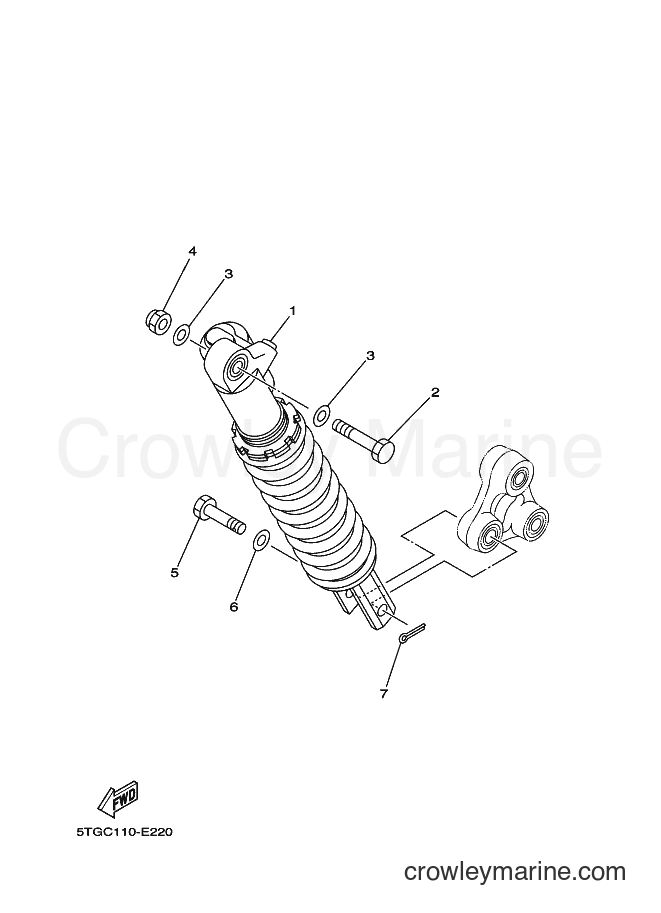 2008 ATV YFZ450 - YFZ450 (5D3F) [010] - REAR SUSPENSION