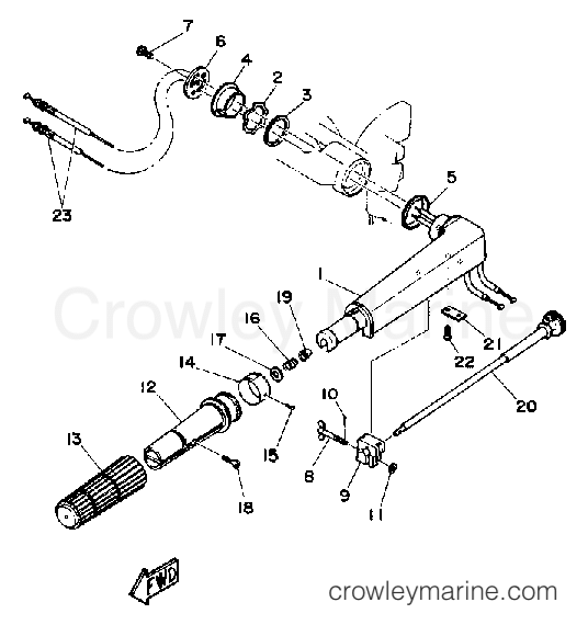 Yamaha Motors 8SG - STEERING