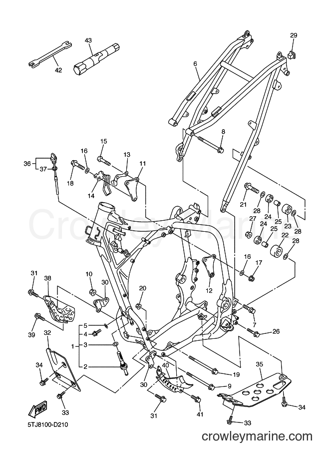 2005 Dirt Bike WR450F - WR450F (5TJA) [020] - FRAME