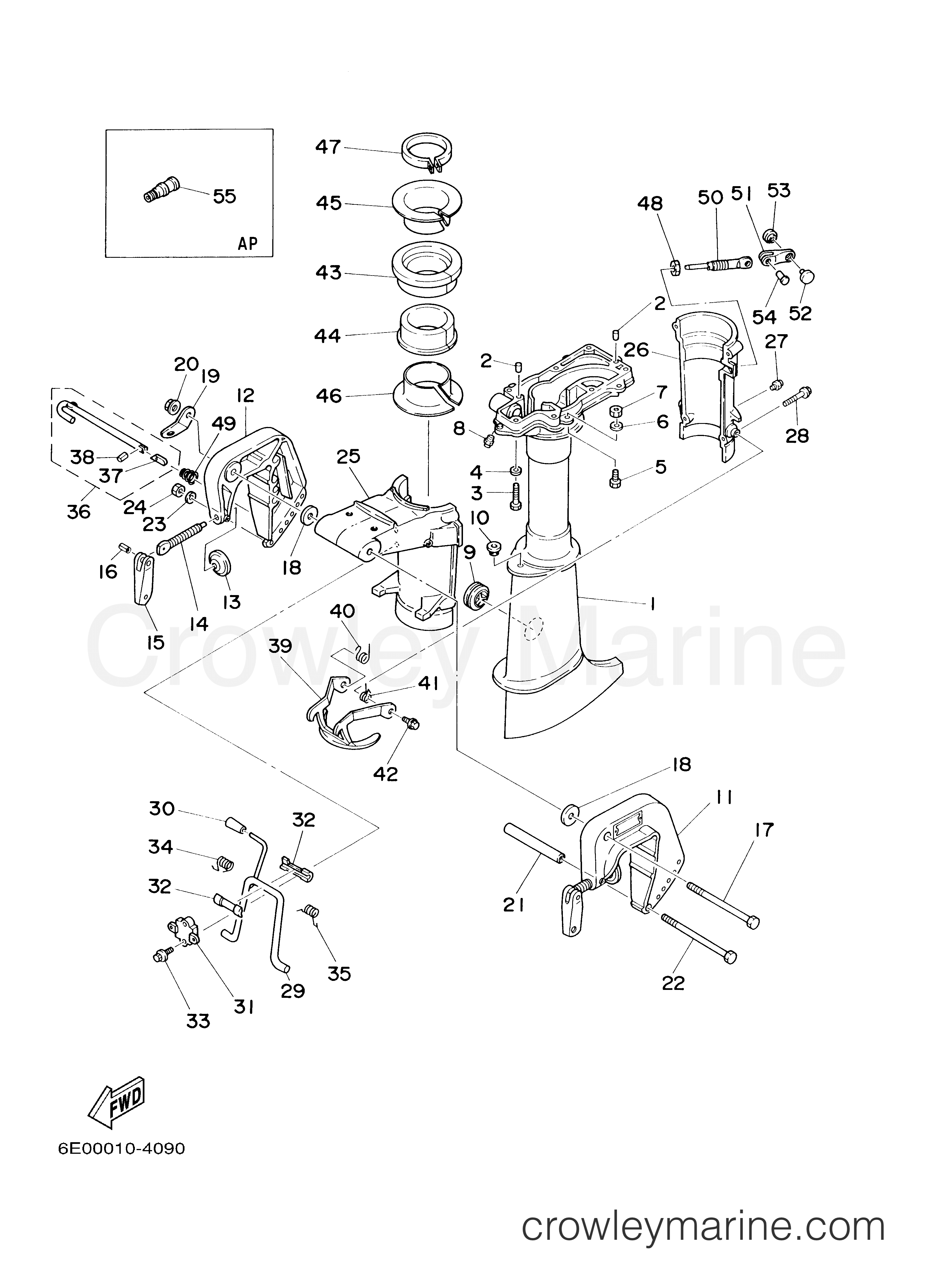 Yamaha Motors 5MSHZ - UPPER CASING BRACKET