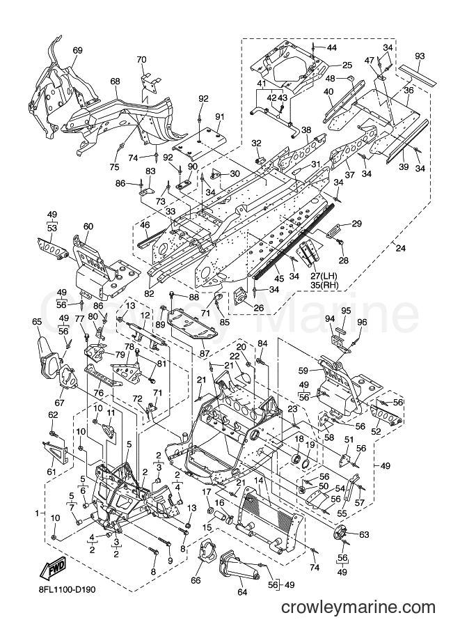 Yamaha Motors RS10ST (8FL1) [020] - FRAME