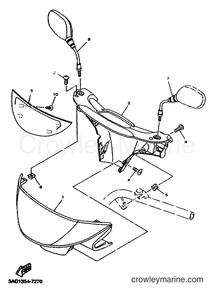 2001 Scooter YN50M - YN50M (5MRG) [010] - COWLING 1