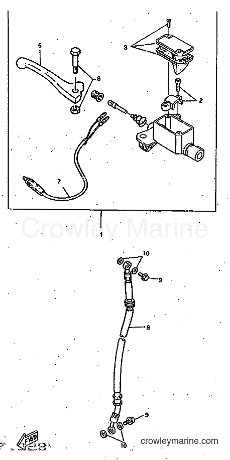 1997 Scooter CW50RS - CW50RS (4TD8) [999] - FRONT MASTER CYLINDER