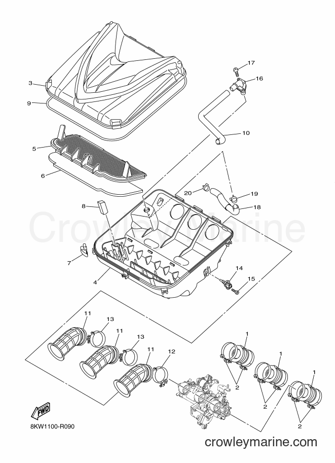 Yamaha Motors VK10G (8LP2) [020] - INTAKE