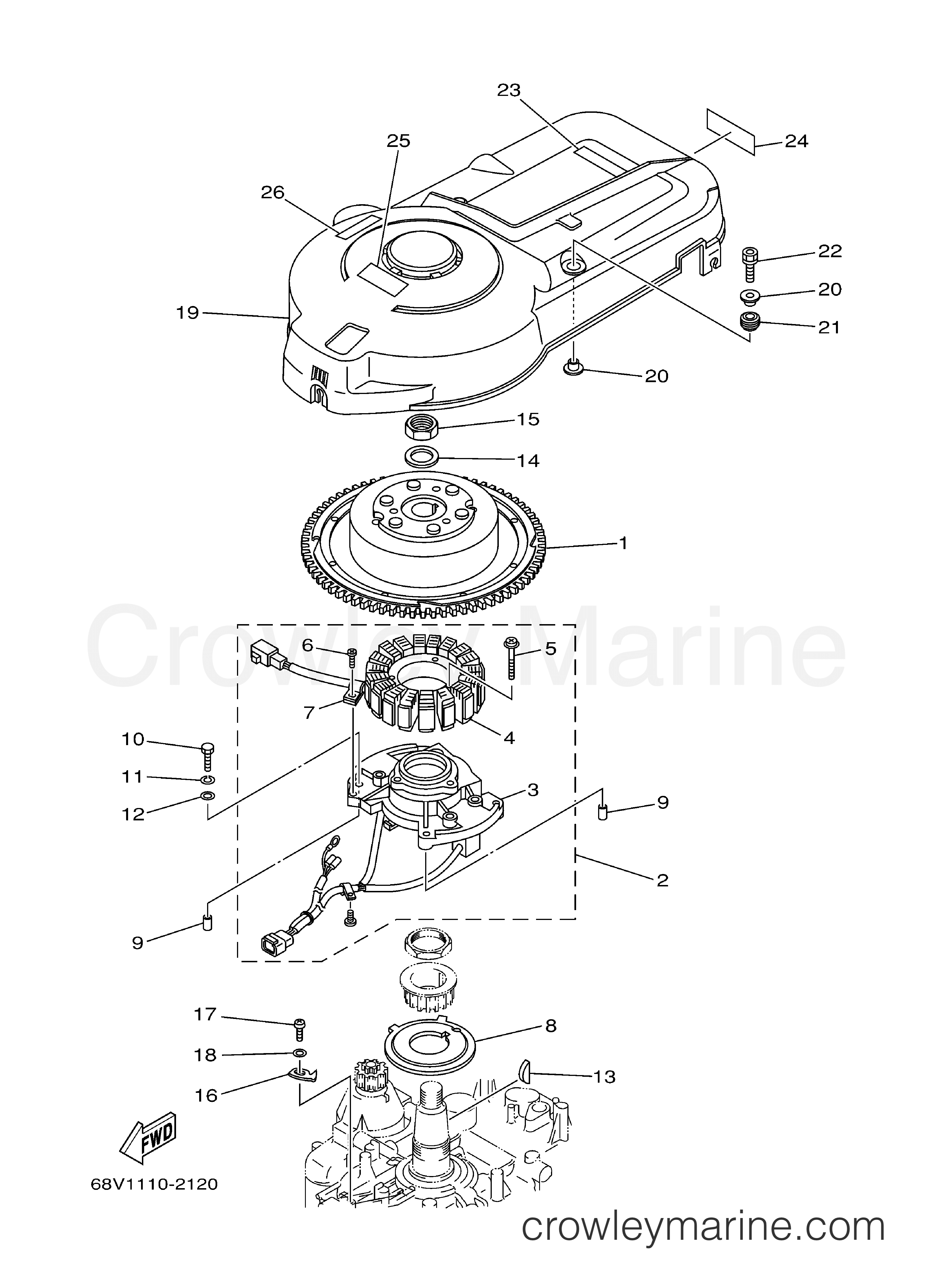 Yamaha Motors F115TLRB - GENERATOR