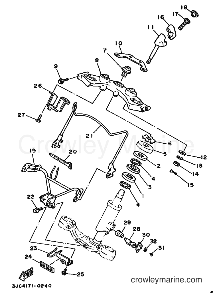 Yamaha Motors XV535 (3BTN) [999] - STEERING