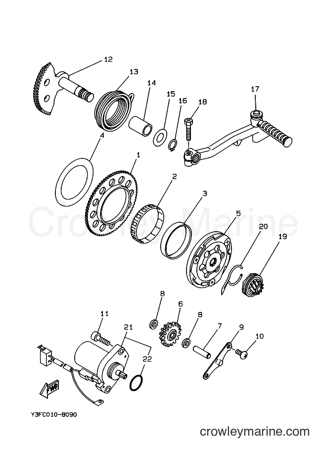 Yamaha Motors CW50 (3ES2) [010] - STARTER