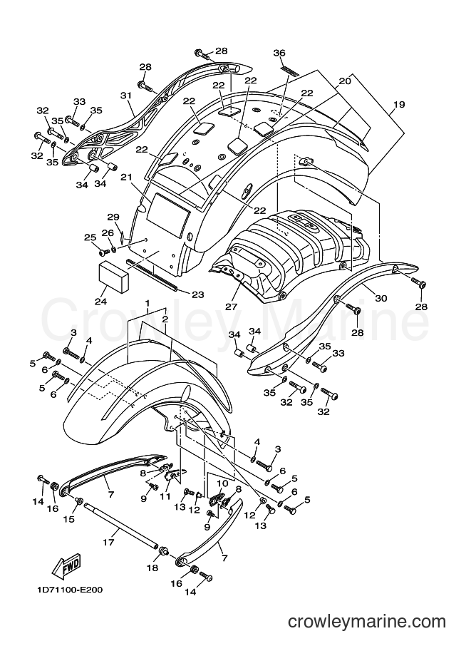 Yamaha Motors XV1900A (1D79) [010] - FENDER