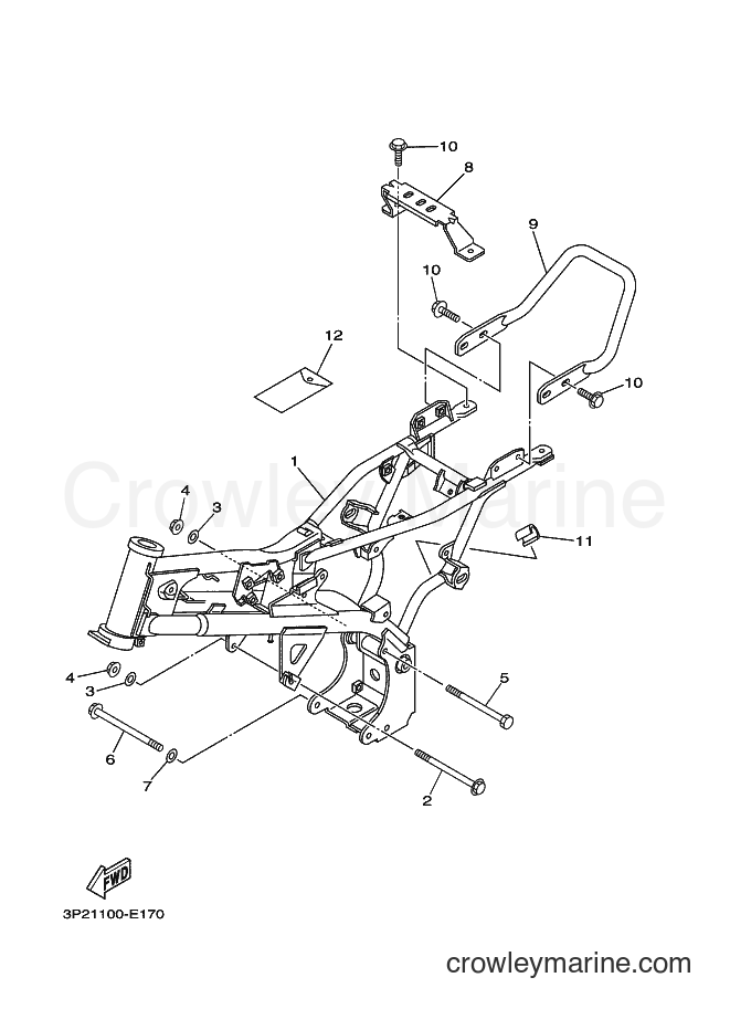 2007 Dirt Bike TT-R90E - TT-R90E (3P27) [010] - FRAME