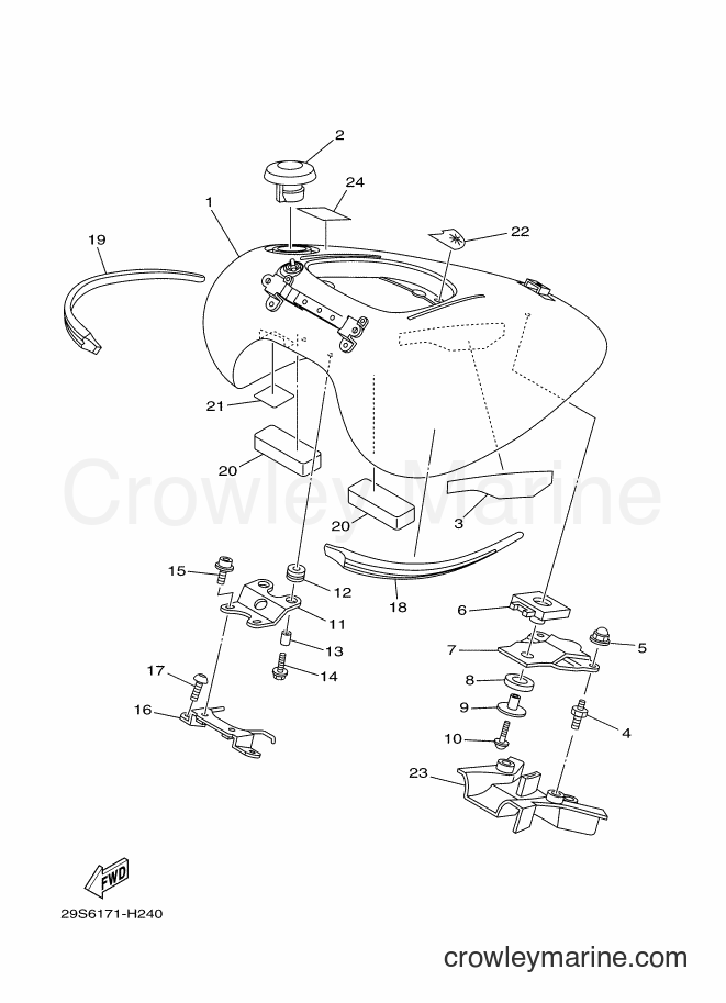2009 Cruiser XV1900CU - XV1900CU (29S6) [010] - FUEL TANK