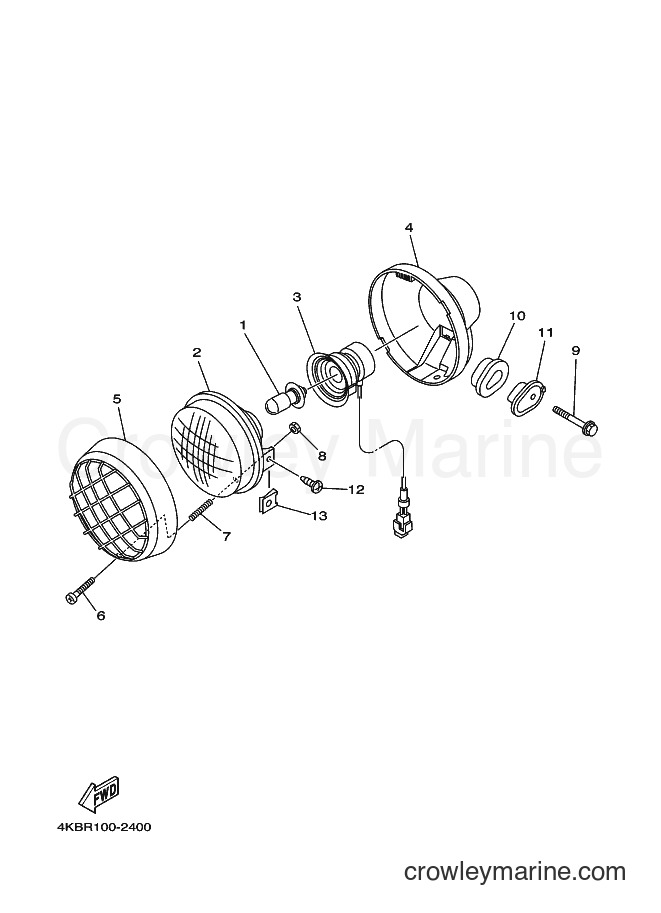 2003 ATV YFM350FW-X - YFM350FW-X (4KBW) [010] - HEADLIGHT