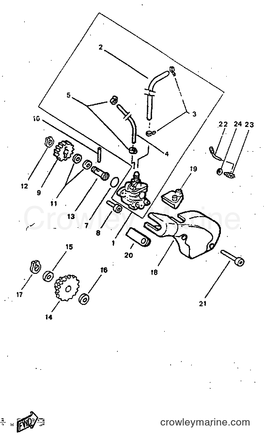 1997 Scooter DT50R - DT50R (5EC1) [999] - OIL PUMP