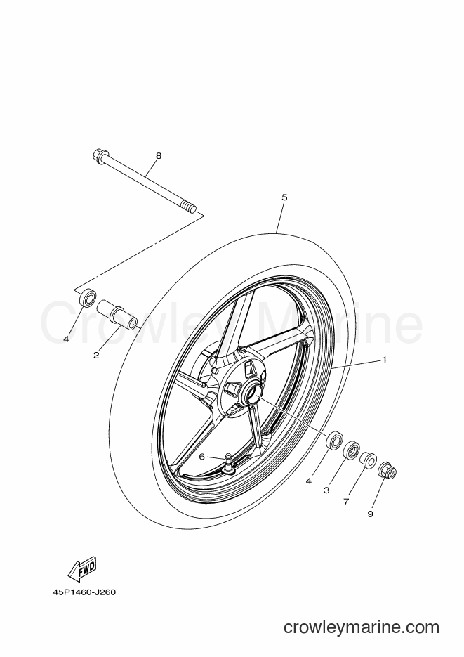 2017 Street Bike FZN150 - FZN150 (2UP3) [010] - FRONT WHEEL