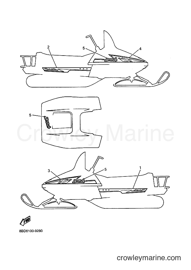 1999 Snowmobile BR250T - BR250T (8BD6) [020] - EMBLEM