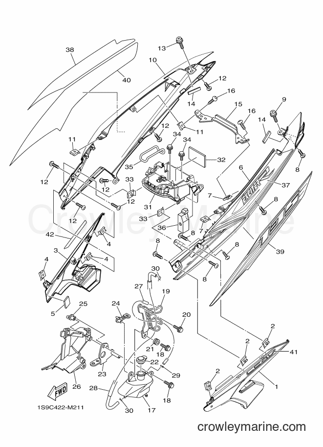 2013 Scooter T135SEC - T135SEC (1S9C) [010] - SIDE COVER