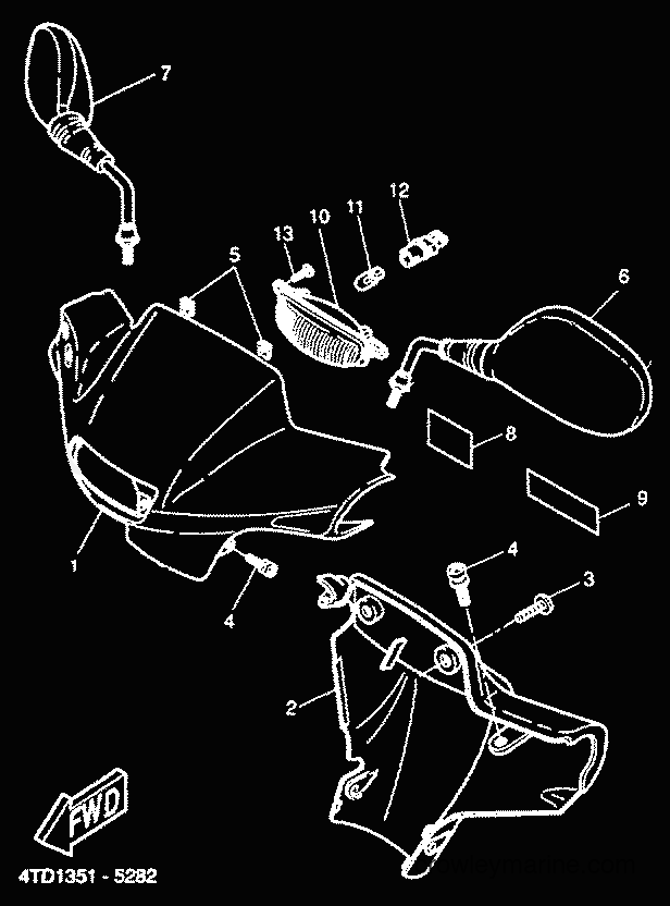 2001 Scooter CW50RS - CW50RS (5FXM) [020] - COWLING 1