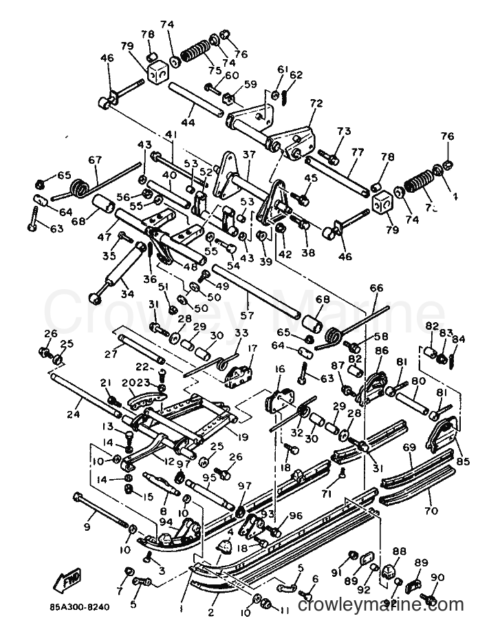 1988 Snowmobile BR250TF - BR250TF (85A) [999] - TRACK SUSPENSION 2