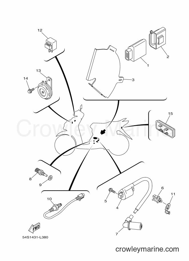 2012 Scooter AL115F - AL115F (54S1) [010] - ELECTRICAL 2
