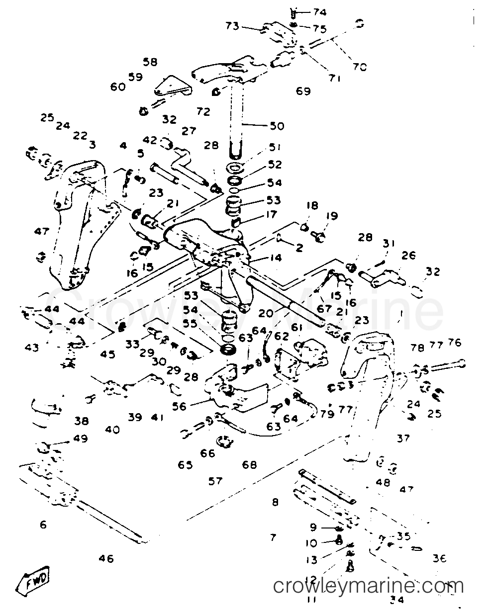 Yamaha Motors 50ELRR - BRACKET