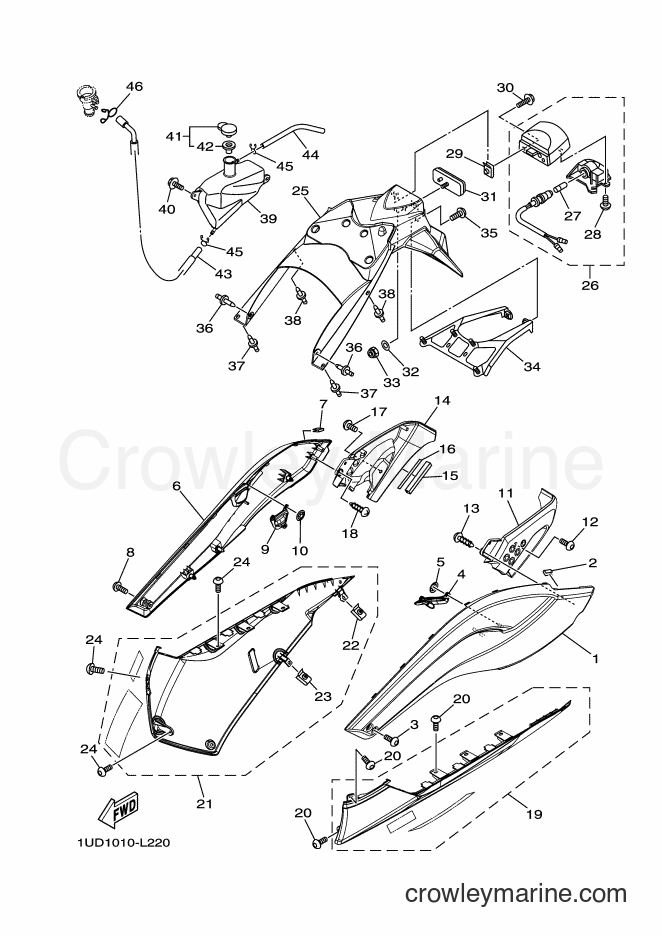 2012 Maxi-Scooter XP500 - XP500 (1UD1) [010] - SIDE COVER 2