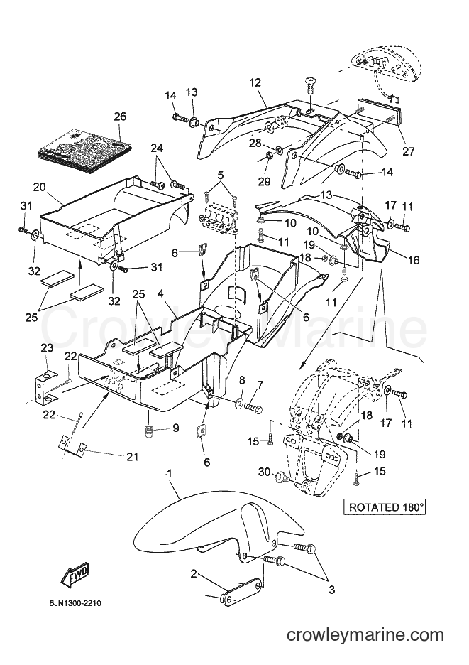 Yamaha Motors BT1100 (5JN1) [020] - FENDER